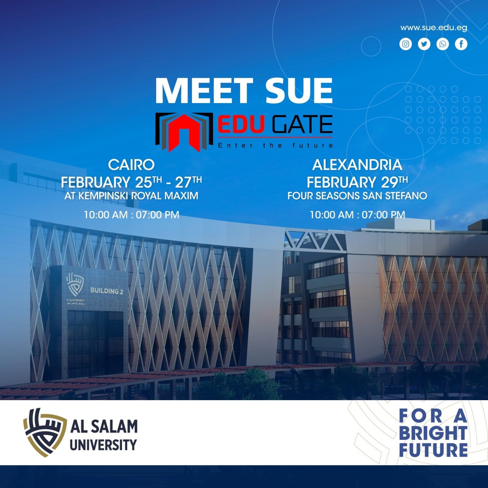 Meet SUE at Edugate