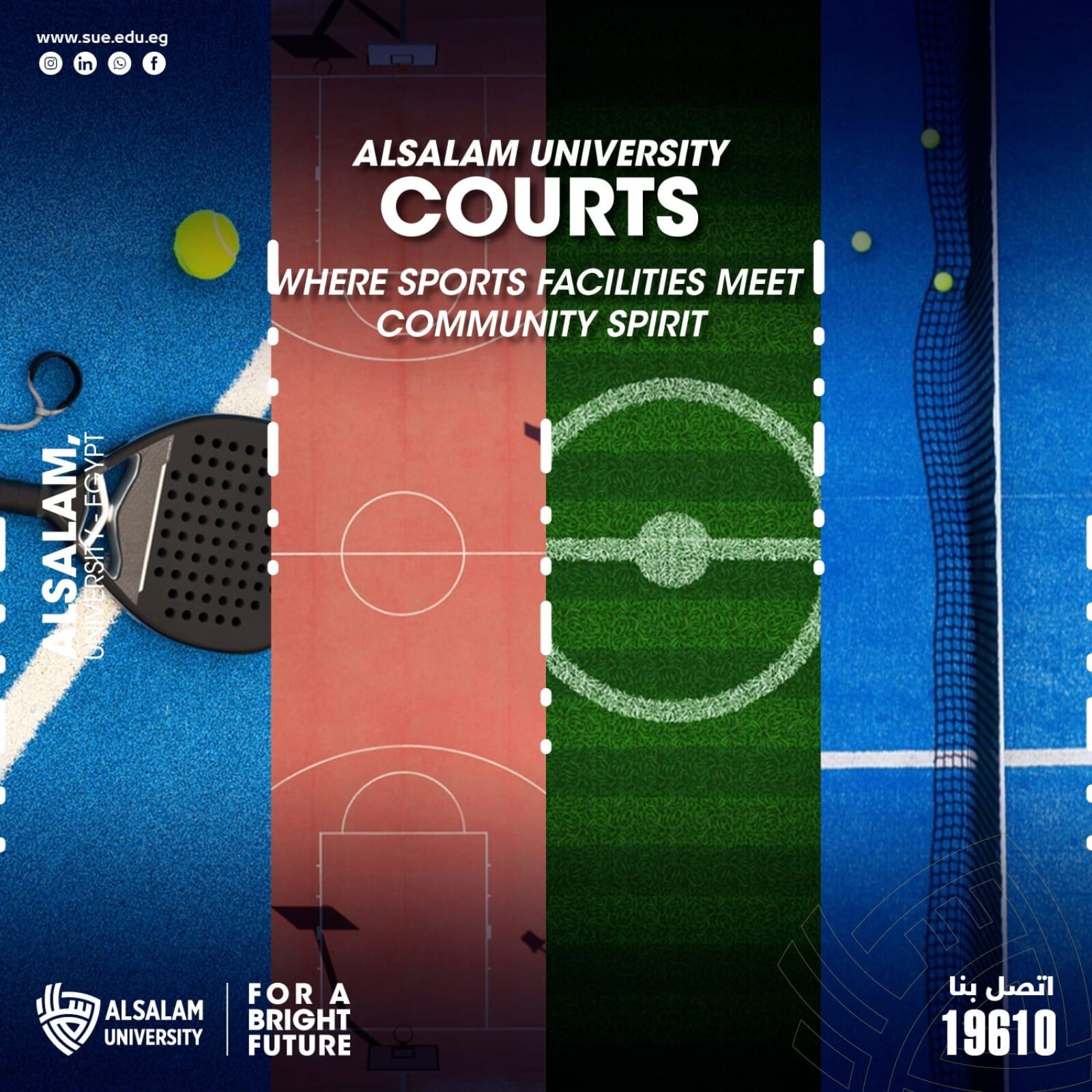 Alsalam University courts Where Sports Facilities Meet Community Spirit