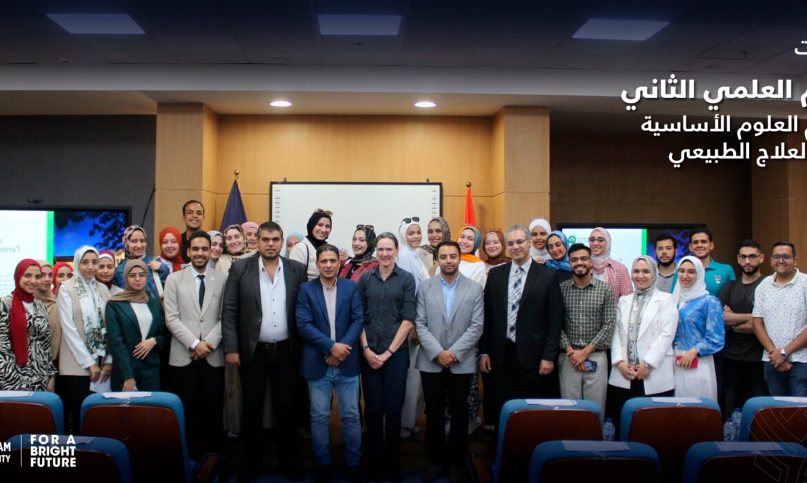 فعاليات اليوم العلمي الثاني لقسم العلوم الأساسية بكلية العلاج الطبيعي