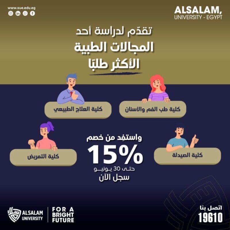 تقدم لدراسة احد المجالات الطبية الاكثر طلبًا
