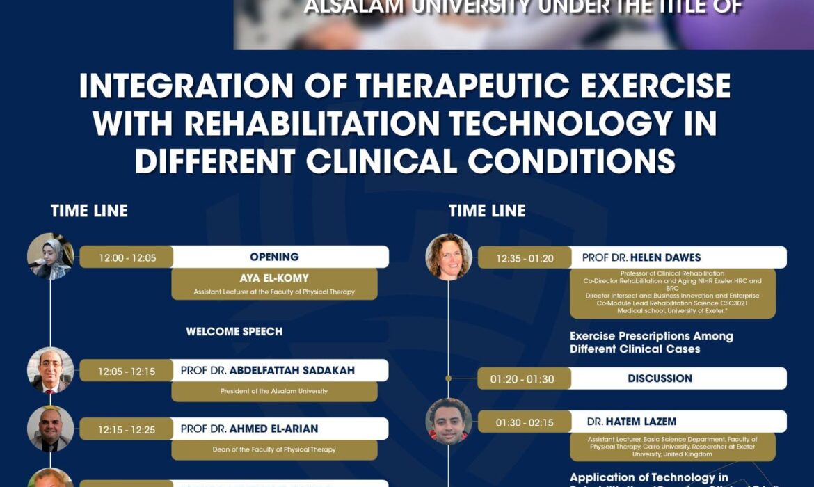 تنظيم اليوم العلمي الثاني: “Integration of Therapeutic Exercise with Rehabilitation Technology in Different Clinical Conditions”