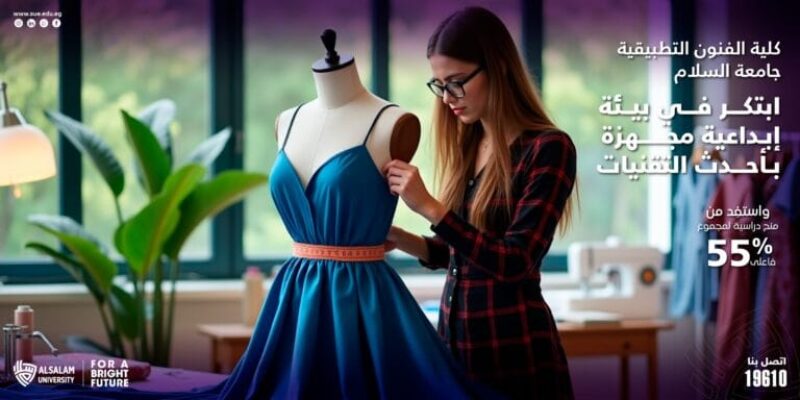 ابتكر في بيئة إبداعية مجهزة بأحدث التقنيات واستفِد من منح دراسية لمجموع 55% فأعلى بكلية الفنون التطبيقية