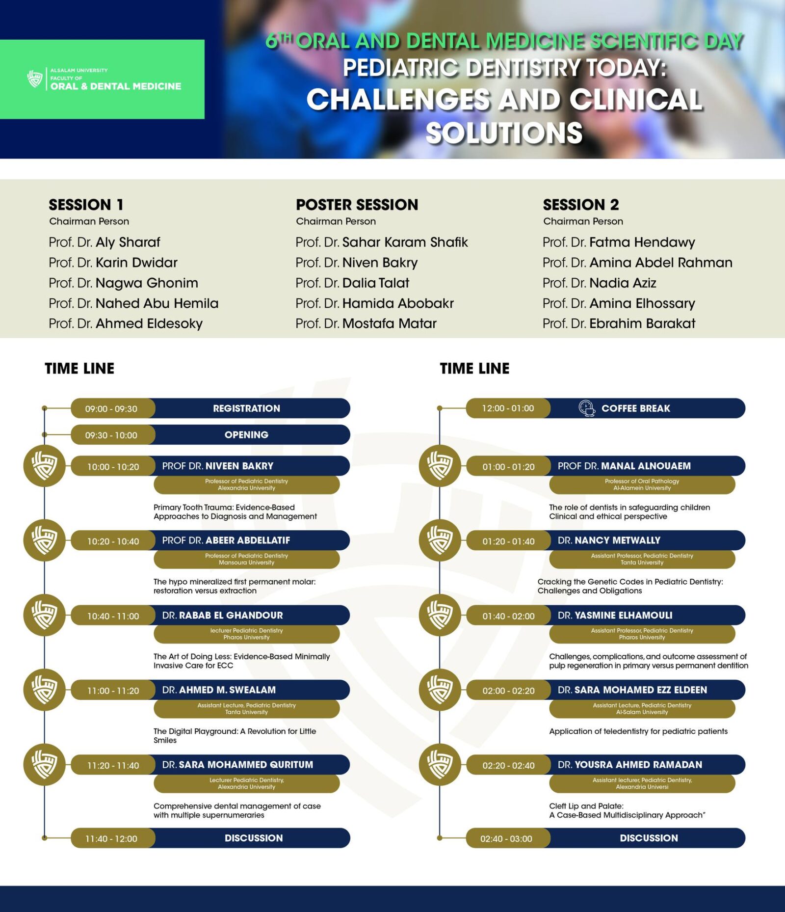 لمحة سريعة عن فعاليات اليوم العلمي السادس لكلية طب الفم والأسنان