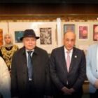 مجلس أمناء الجامعة في جولة تفقدية للمعرض الفني الثالث بجامعة السلام