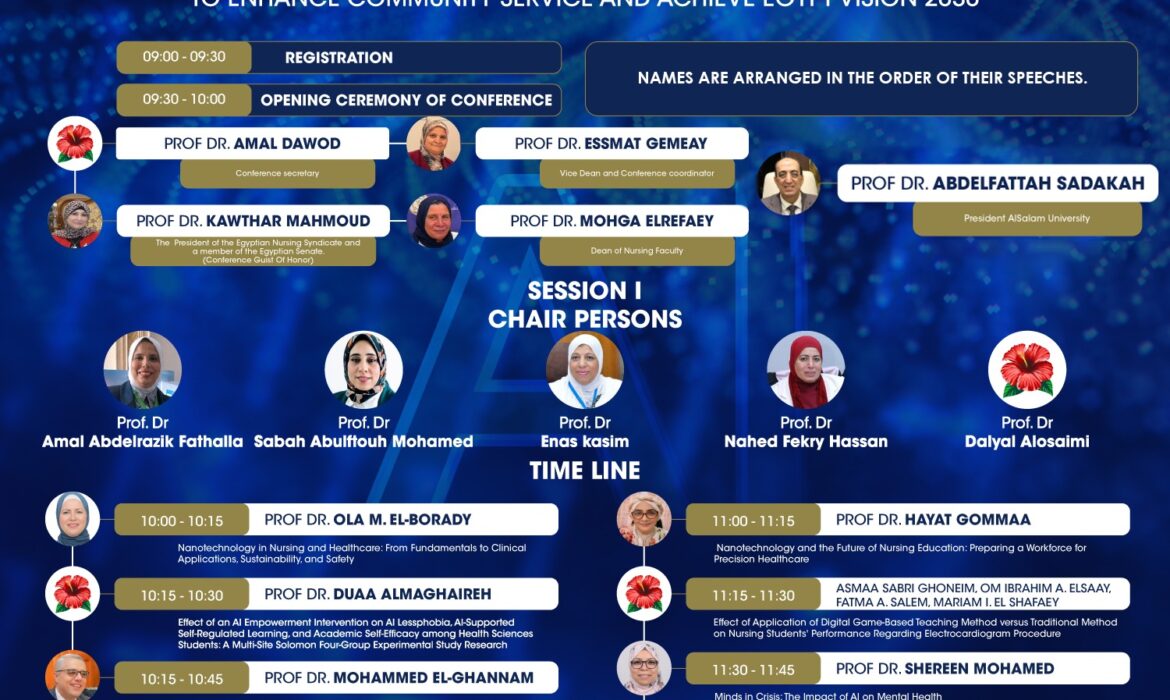 انطلاق فعاليات المؤتمر العلمي الدولي الأول لكلية التمريض بجامعة السلام غدًا